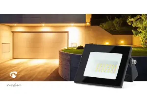 Nedis LED reflektor / Reflektor / 4000 K / 1620 lm / IP44 / 20 W (LLFL11BLK)