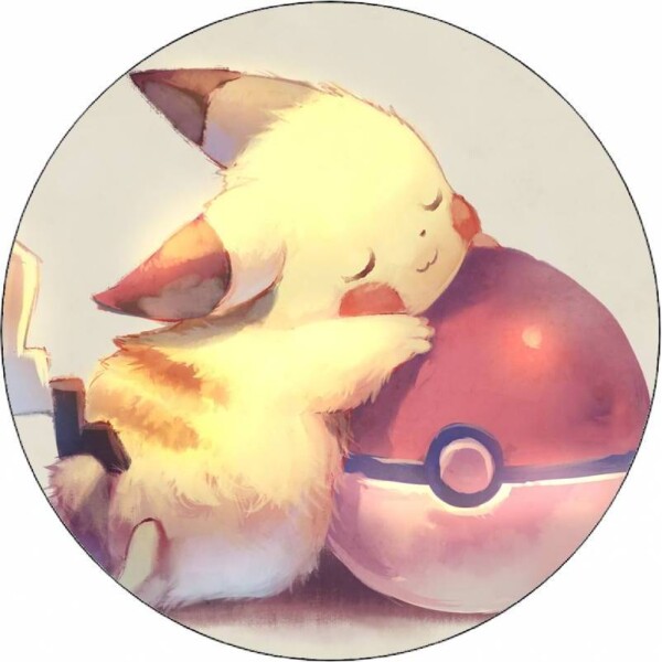 Jedlý papier Pokémon Pikachu a pokéball 19,5 cm - Pictu Hap - Pictu Hap