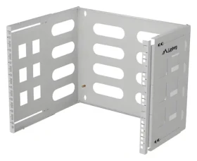 Lanberg Skladací nástenný držiak 19" 8U sivý / Nástenný držiak / 19" / 8U / hĺbka 240-400 mm / nosnosť 12 kg (FB01-5408-10S)