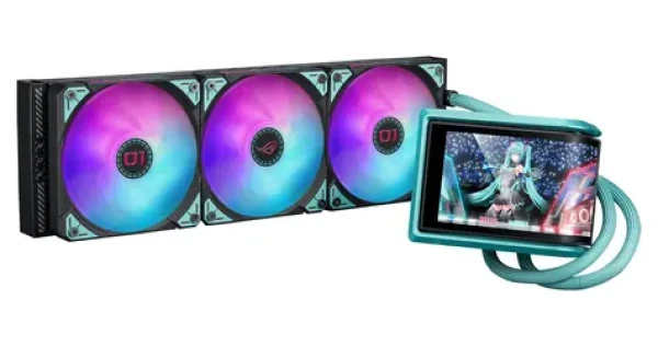 Asus ROG RYUO IV 360 ARGB Hatsune Miku Edition / Komplet vodného chladenia CPU / 3x 120mm / ARGB (90RC01P1-B0EAY0)
