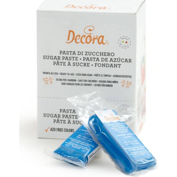 Potahovacia hmota 100 g, modrá - Decora