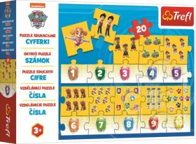 Trefl - Vzdelávacie puzzle - čísla Tlapková patrola