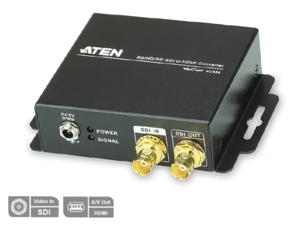 Aten 3G-HD-SD-SDI na HDMI audio/video konvertor až na 425m / FullHD (až 2048x1080) (VC-480)