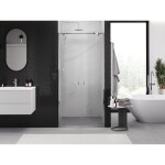 MEXEN - Exo sprchové dvere krídlové120, transparent, chróm 8182-120-000-01-00