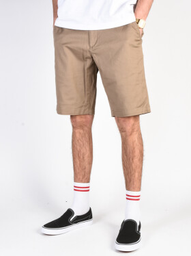 RVCA WEEKEND STRETCH DARK KHAKI pánske plátené kraťasy - 33