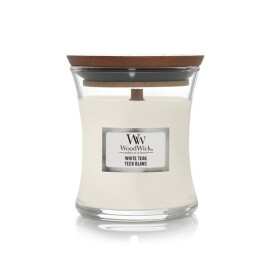 WoodWick Vonná sviečka WoodWick - White Teak 85 g