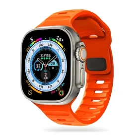 Tech-Protect IconBand Line oranžová / Remienok / pre Apple Watch 4-9/SE/Ultra 1/2 / 42/44/45/49 mm