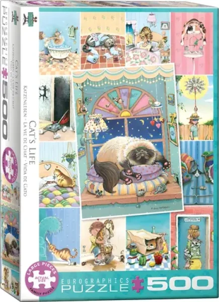 EUROGRAPHICS Puzzle Mačacie život XL
