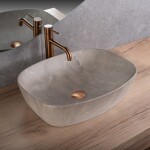 REA - Umývadlo na dosku Freja Beige 51x39,5 REA-U6647
