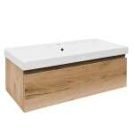 Kúpeľňová skrinka s umývadlom SAT B-WAY 99x30x45 cm dub mat BWAY100OAKU1 BWAY100OAKU1