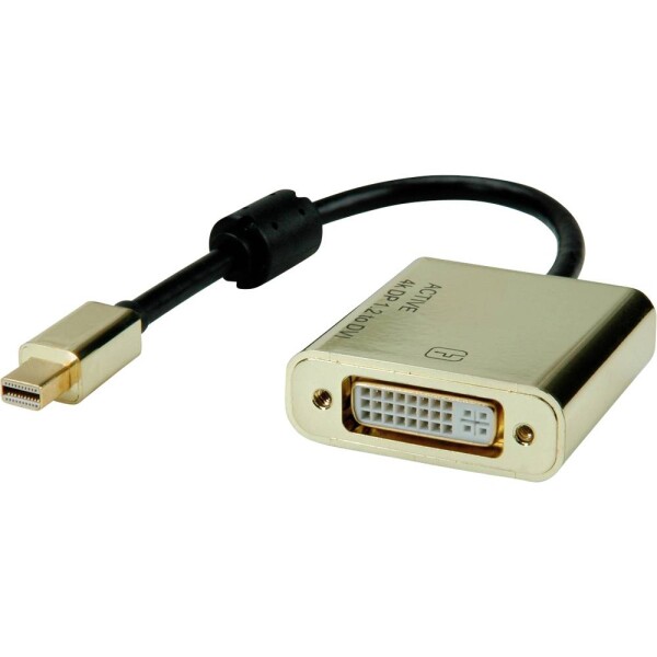 Roline Mini-DisplayPort / DVI káblový adaptér Mini DisplayPort konektory, DVI-D 24+1pol. zásuvka 0.10 m viacfarebná 12.88.3176 Kábel DisplayPort; 12.88.3176