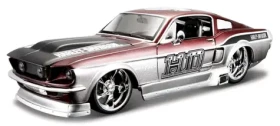 Maisto Harley-Davidson Custom 1967 Ford Mustang GT strieborná