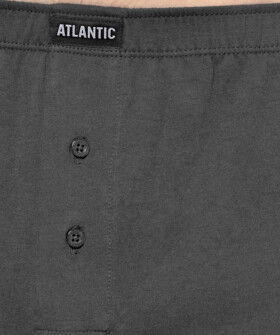 Pánské boxerky model 17929052 A'2 - Atlantic černošedá melanž XL