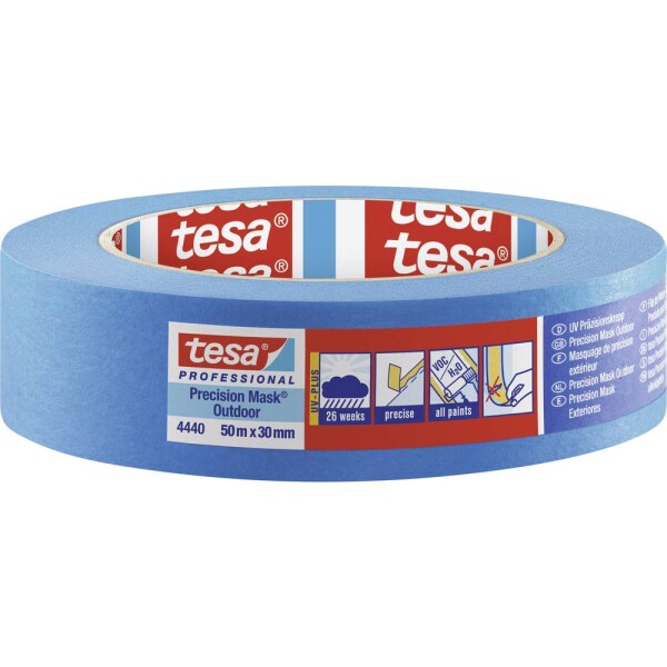 Tesa PRECISION OUTDOOR 04440-00002-00 krepová lepiaca páska tesa® Professional modrá (d x š) 50 m x 30 mm 1 ks; 04440-00002-00