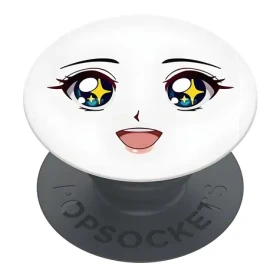 Popsockets Basic Sparkle Eyes biela / Držiak a stojanček na telefón / Skladacia / Univerzálna (70112)