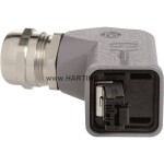 HARTING Han® 3 A RJ45 dátový zástrčkový konektor pre senzory - aktory, 09451151104, piny: 4P4C, 1 ks; 09451151104