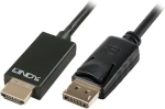 Lindy DisplayPort - HDMI čierna / Kábel / 2 m / max. 4096 × 2160 px (41717)