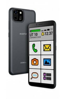 Aligator S5550 SENIOR 2+16GB čierna / EU distribúcia / 5.5 / 16GB / Android 11 GO (AS5550SENBK)