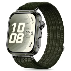 Tech-Protect Nylon Strap zelená / Remienok / Huawei Watch Fit 3/4/4 Pro/5/5 Pro / nylonový