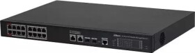 Dahua Technology PoE šakotuvas 1000Mbps 16portų PoE +2G uplink + 2SFP, Hi-PoE