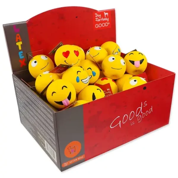 Dog Fantasy Latex Emoji Ball mix / Hračka pre psov / Guma / 1 ks (454-318801)
