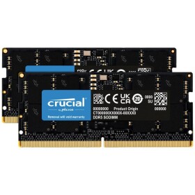 Crucial CT2K16G48C40S5 Sada RAM pamätí pre notebooky DDR5 32 GB 2 x 16 GB 4800 MHz 262-pinový modul SO DIMM CL40 CT2K16G48C40S5; CT2K16G48C40S5