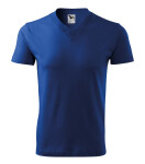 Tričko s výstrihom do V unisex kráľovská modrá 3XL