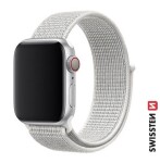 Swissten Nylonový remienok pre Apple Watch 42/44/45/49mm biela (46000713)