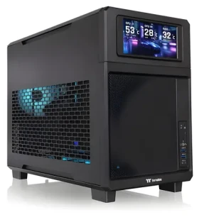 Thermaltake TR200 čierna / Micro ATX / 2× USB-A 3.2 Gen 1 / 1× USB-C 3.2 Gen 2 / Bez zdroja / AIO 360 mm (CA-11L-00S1NN-00)