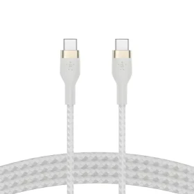 Belkin Flex CAB011bt1MWH biela / Kábel USB-C / 60 W / 1 m (CAB011BT1MWH)