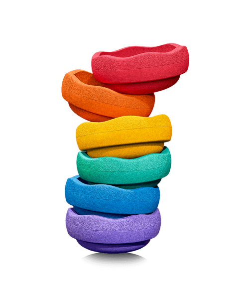 Balančné kamene Stapelstein Rainbow Classic, 6 ks EUR