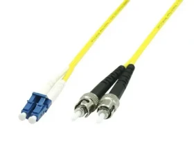 MicroConnect Optical Fibre Cable LC/ST Singlemode duplex OS2 1m žltá (FIB411001)