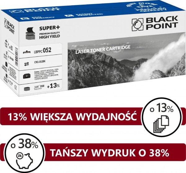 Black Point LBPPC052 Black Náhradný CRG-052BK (BLC052BCBW)