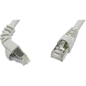 Telegärtner 100008011 RJ45 sieťové káble, prepojovacie káble CAT 6A S/FTP 1.00 m sivá samozhášavý, s ochranou 1 ks; 100008011