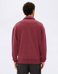 Armedangels GMT Dye Zip Troyer 3753 velvet red washed XL
