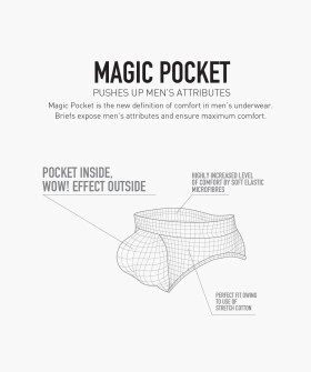 Pánske nohavičky Magic Pocket Briefs XL