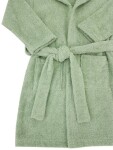 EKO Župan bavlnený s kapucňou a uškami Olive green veľ. 92-98