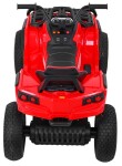 Mamido Elektrická štvorkolka ATV nafukovacie kolesá červená