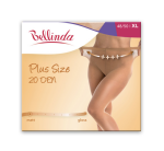 Pančuchové nohavice pre nadmerné veľkosti PLUS SIZE 20 DEN Bellinda almond