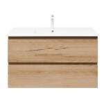 Kúpeľňová skrinka 2 zásuvková s umývadlom SAT B-Way 99x50x45 cm dub mat BWAY2100OAKU4B2 BWAY2100OAKU4B2