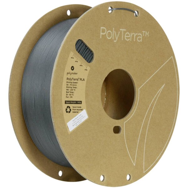 Polymaker PA04033 Regular vlákno pre 3D tlačiarne PLA plast Nižší obsah plastov, matná 1.75 mm 1000 g jaseňová PolyTerra™ 1 ks; PA04033