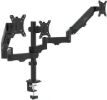 Maclean MC-137 čierna / Stolný držiak pre tri monitory / 17-27" / VESA 75x75-100x100 / nosnosť 8 kg (3)