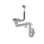 Quadron Quadron - Oceľový drez RUSSEL 110 BRUSH NICKEL ZLE-09030