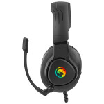 Marvo HG8958 čierna / herné slúchadlá s mikrofónom / RGB podsvietenie / 3.5mm + USB napájanie / 2.1m (HG8958)