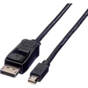 Value DisplayPort prepojovací kábel Konektor DisplayPort, Mini DisplayPort konektory 2.00 m čierna 11.99.5635 tienený Kábel DisplayPort; 11.99.5635