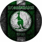 Jedlý papier Logo Bohemians 1905 čierny podklad 19,5 cm - Pictu Hap - Pictu Hap