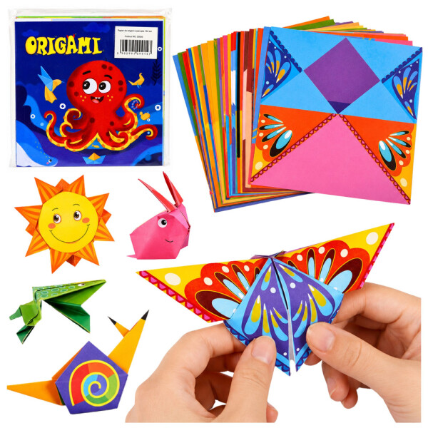 Mamido Kreatívna sada origami 100 farebných listov