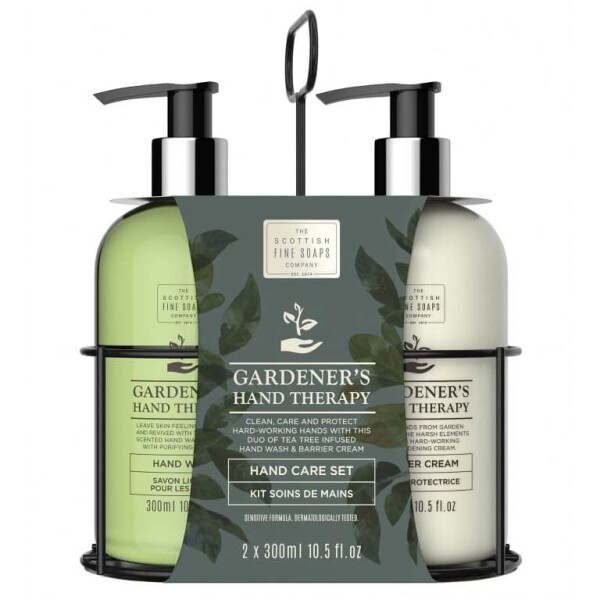 SCOTTISH FINE SOAPS Darčeková sada starostlivosti o ruky Gardeners se stojanem 2 x 300 ml