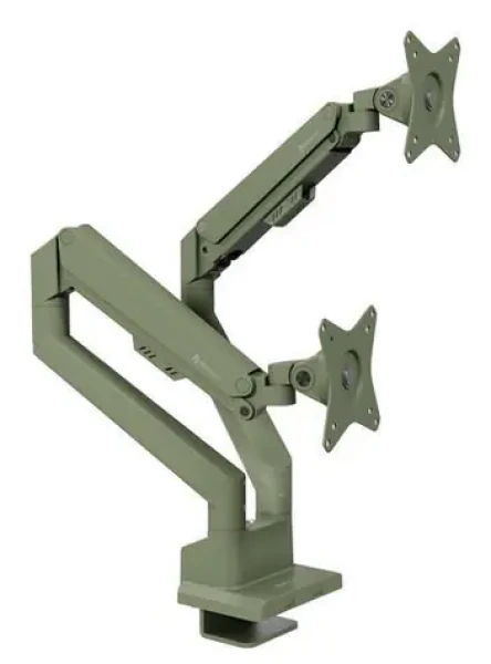 Arozzi Alzare Neo Duo zelená / Držiak 2 monitorov na stôl / 17-32" / VESA 75x75-100x100 / nosnosť 9 kg (TZ-ALZARE-NEO-DUO-FST)