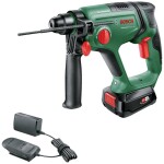 Bosch Home and Garden Universal Hammer -aku vŕtacie kladivo 18 V 2.5 Ah Li-Ion akumulátor + akumulátor, vr. nabíjačky, + púzdro; 06039D6002